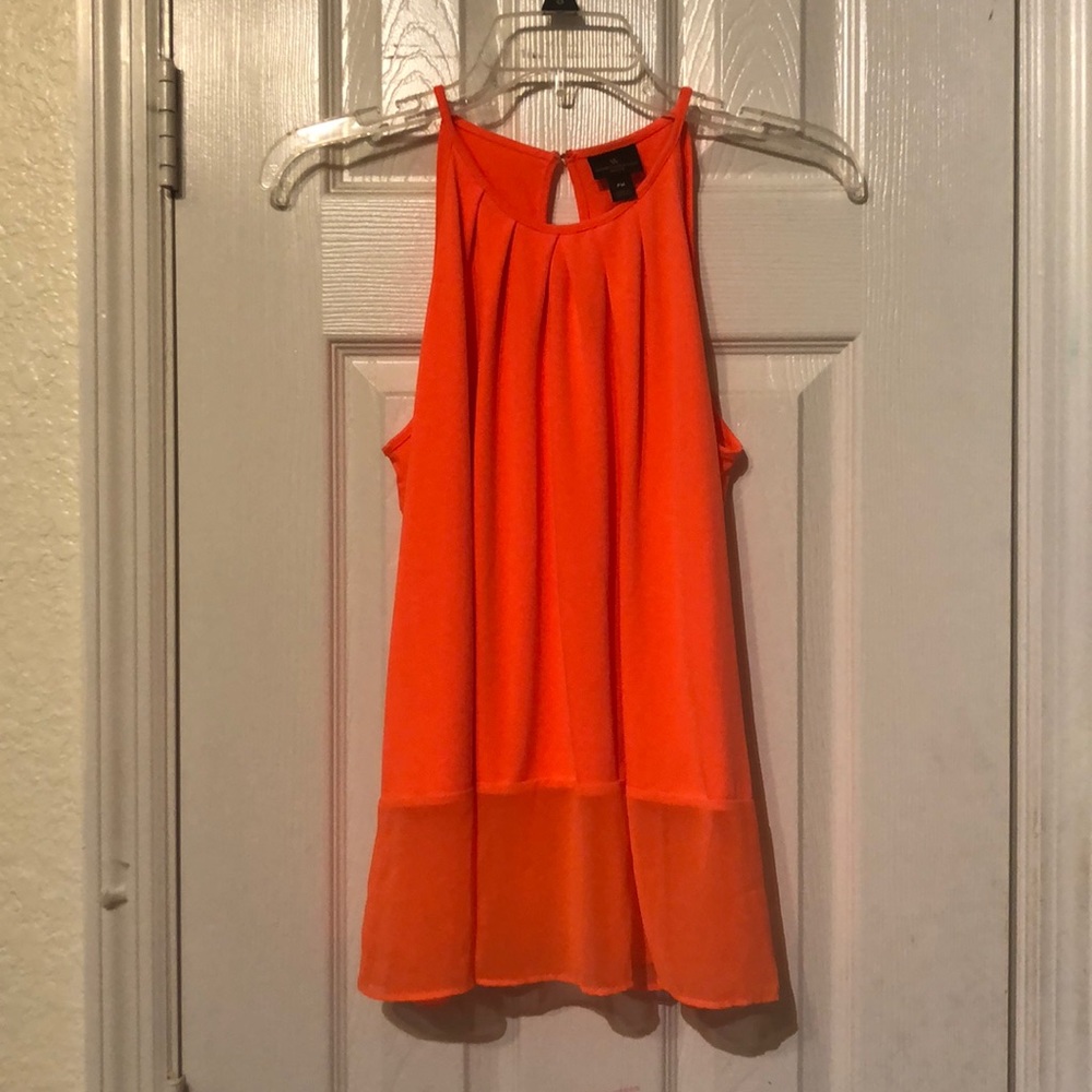 Bright Orange Blouse